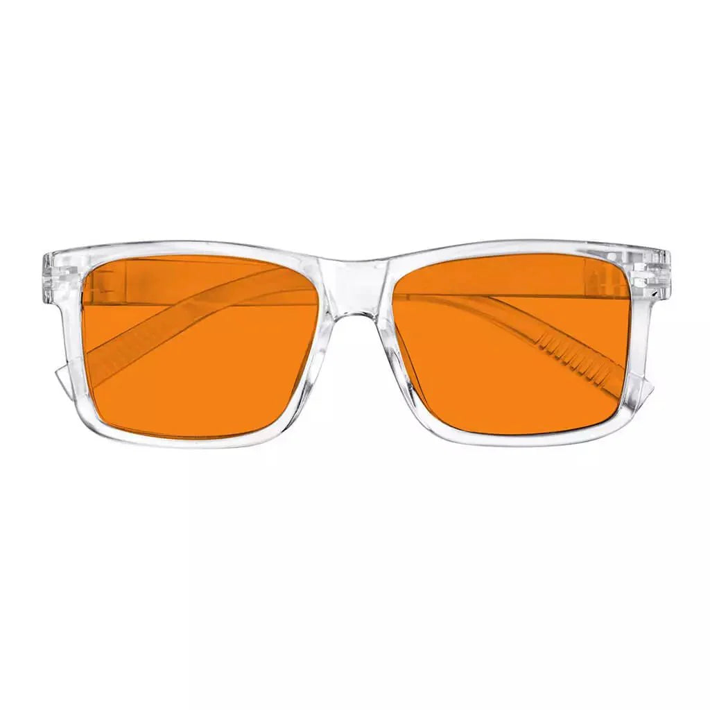 100% Blue Light Blocking Orange Lens Screwless Glasses Women R2508-B98