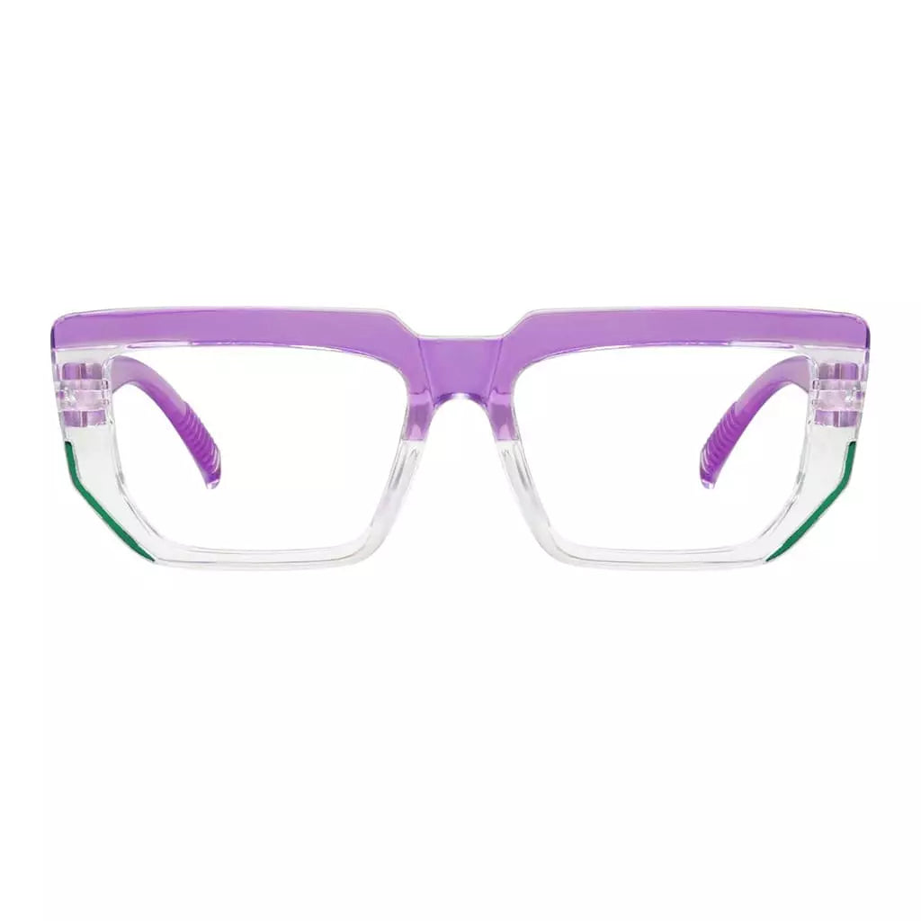 Eyeglasses Spec Rectangle Screwless Metalless Glasses Women No Power