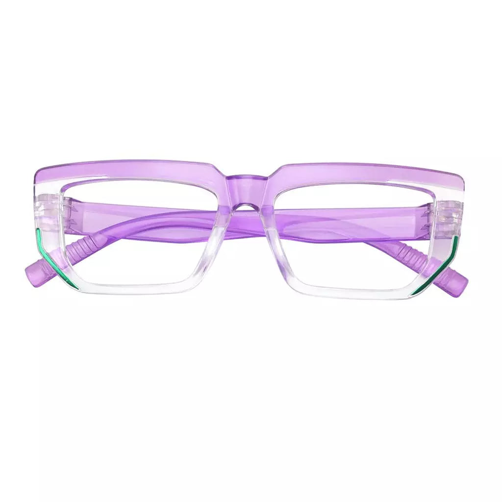Eyeglasses Spec Rectangle Screwless Metalless Glasses Women No Power