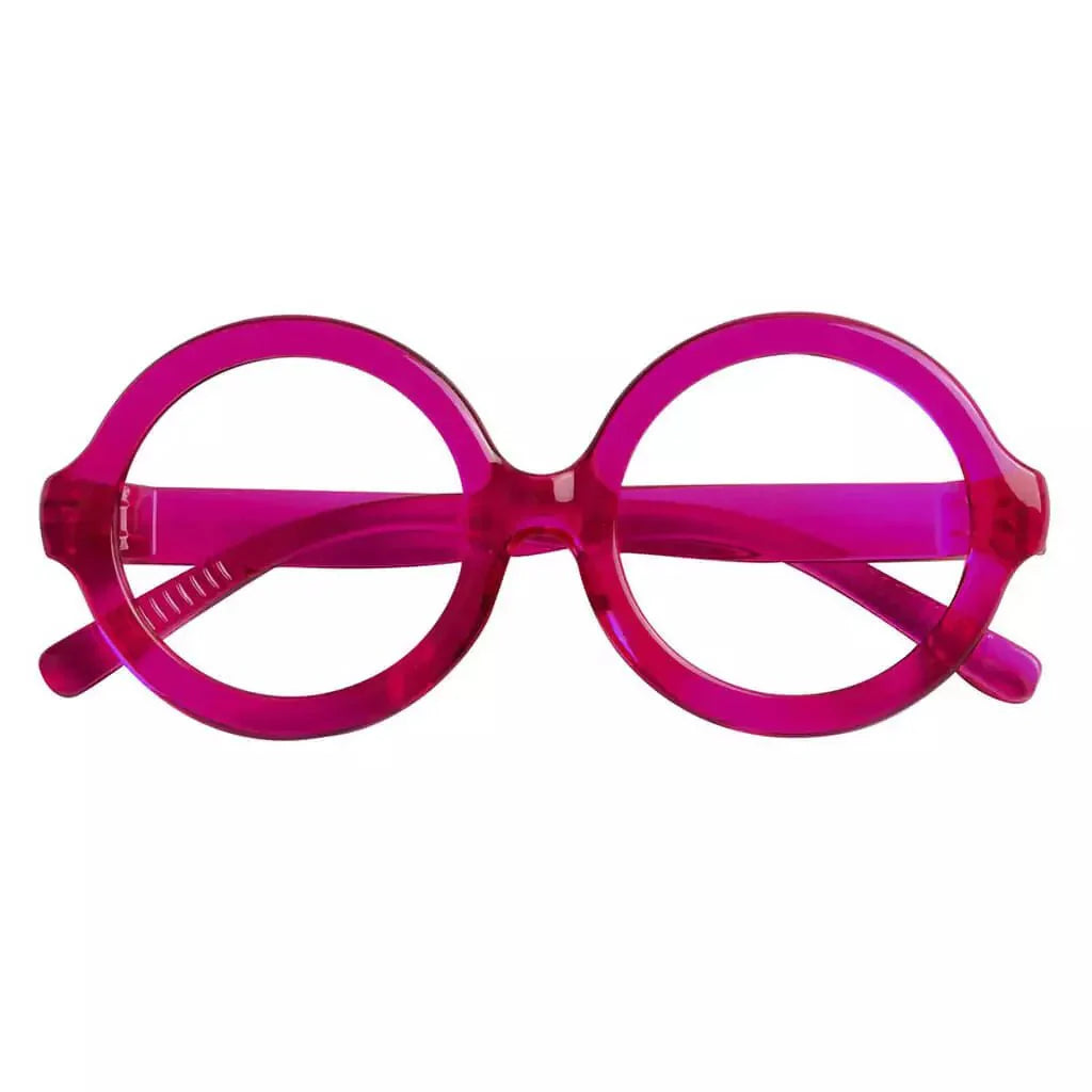 Eyeglasses Oversize Round Metalless Screwless Spec Women Zero Power