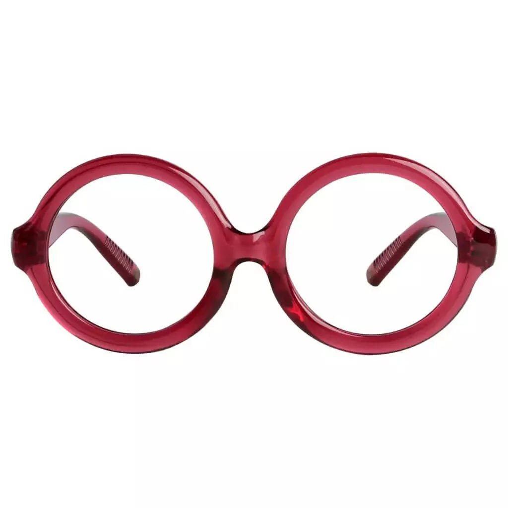 Reading Glasses Oversize Round Metalless Screwless Spec Women