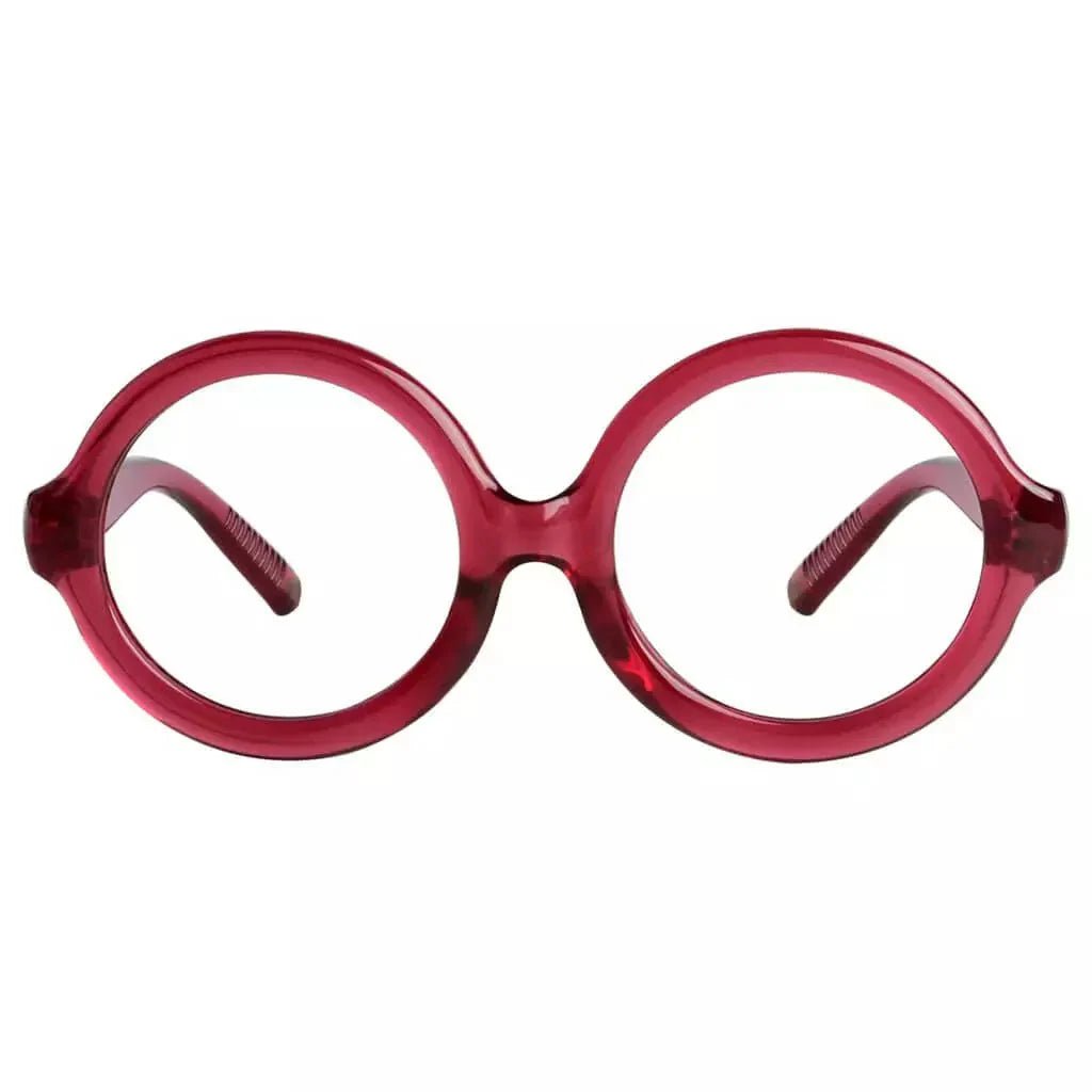 30% Blue Light Blocking Glasses Round Screwless Women R2313-B15