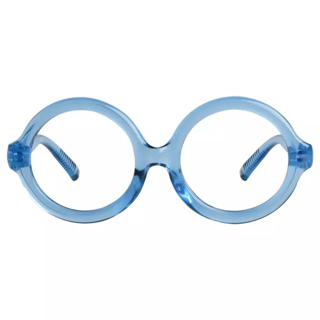 Eyeglasses Oversize Round Metalless Screwless Spec Women Zero Power