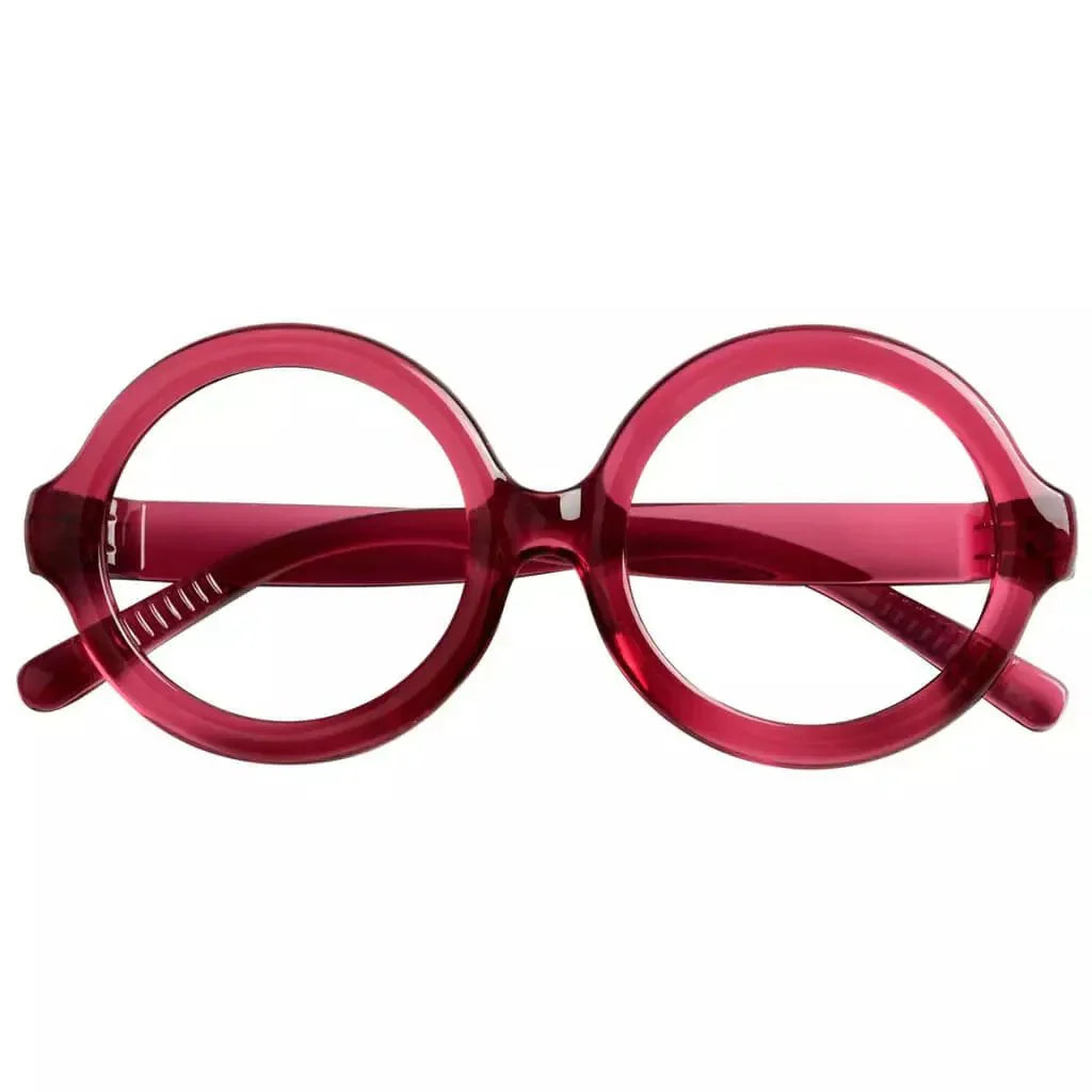 Eyeglasses Oversize Round Metalless Screwless Spec Women Zero Power