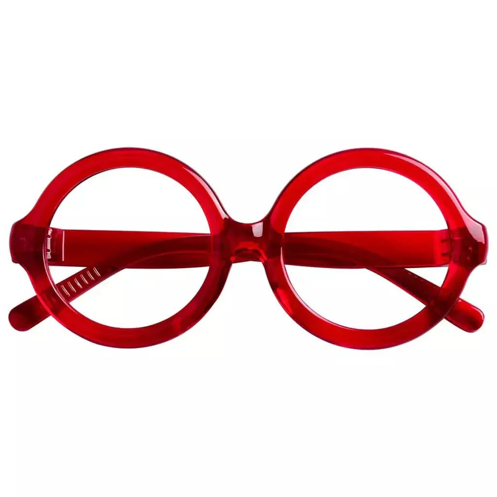 Eyeglasses Oversize Round Metalless Screwless Spec Women Zero Power