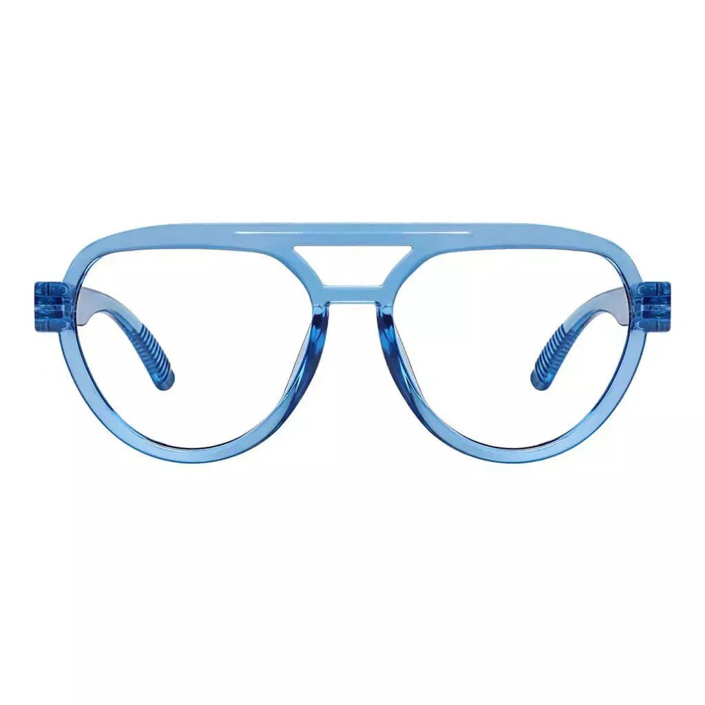 Eyeglasses Oversize Pilot Metalless Screwless Spec Women Zero Power