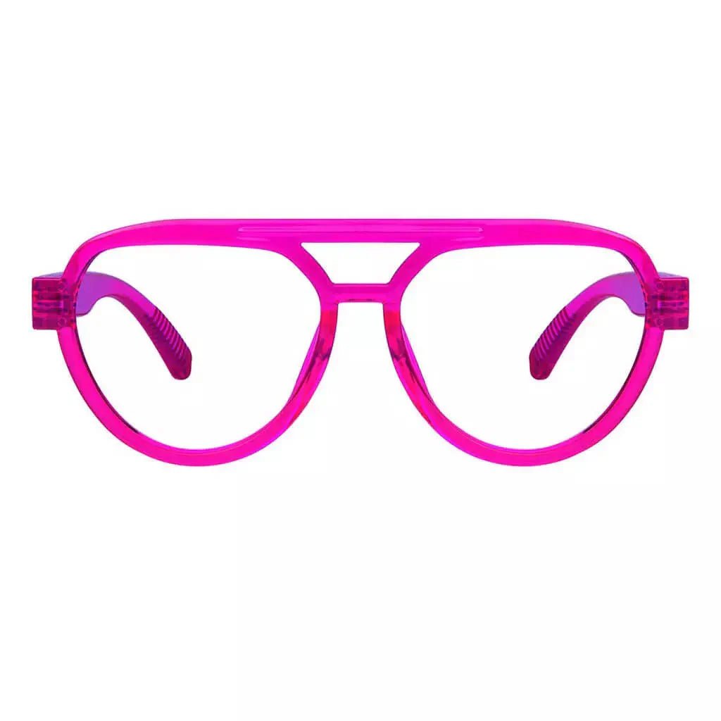 Eyeglasses Oversize Pilot Metalless Screwless Spec Women Zero Power