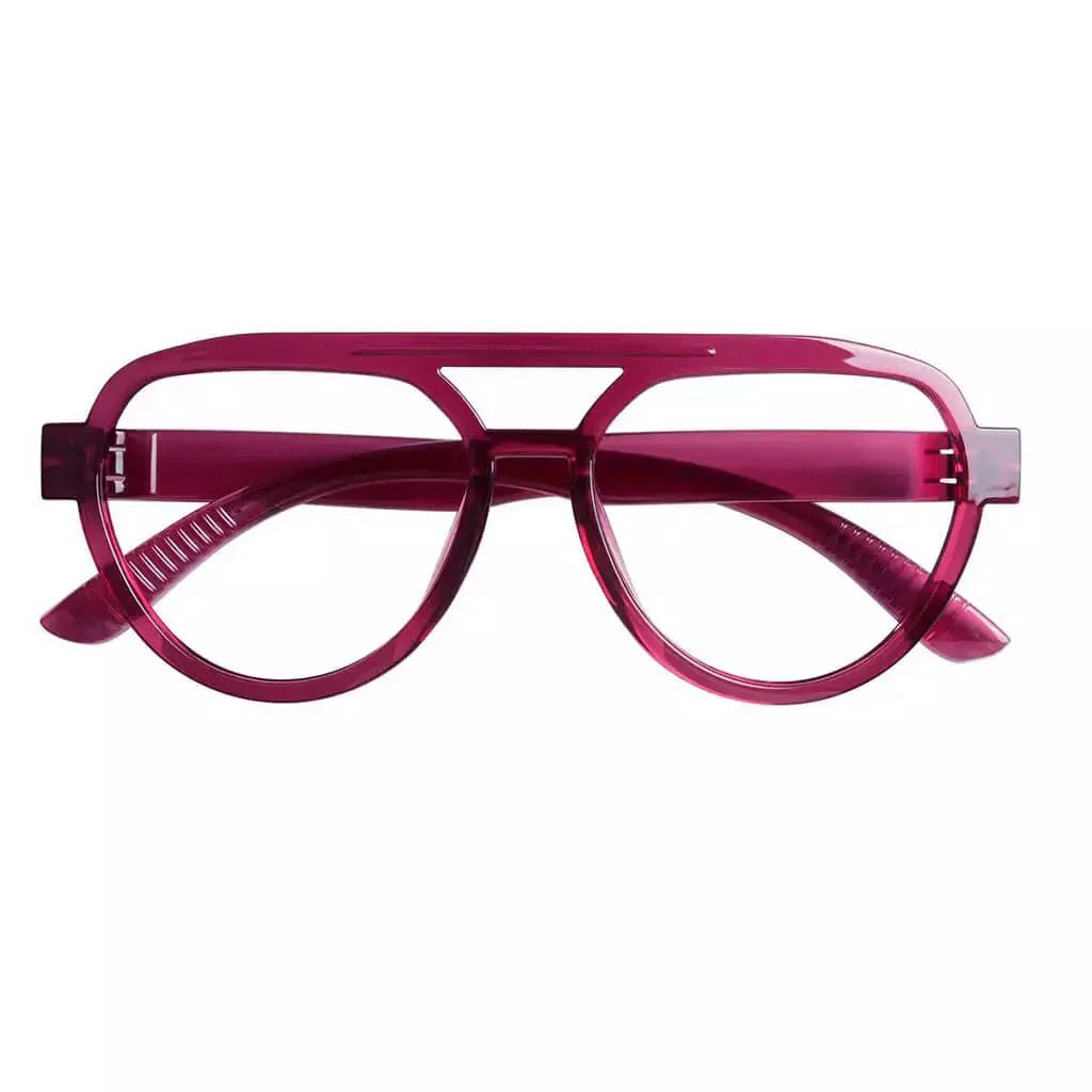 30% Blue Light Blocking Pilot Metalless Eyeglasses Women R2312-B15