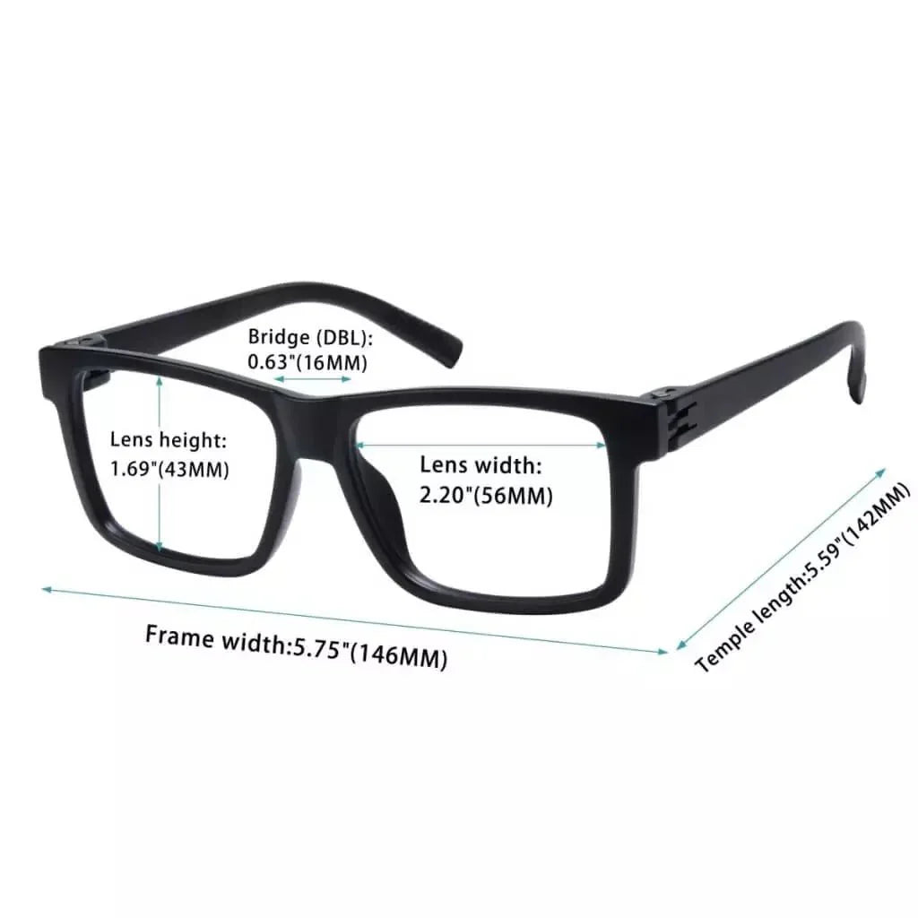 Eyeglasses Screwless Metalless Glasses Oversized Spec Women No Power