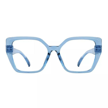 30% Blue Light Blocking Glasses Oversized Metalless Women R2314-B15