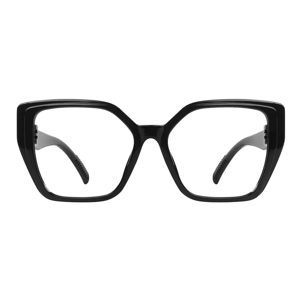 30% Blue Light Blocking Glasses Oversized Metalless Women R2314-B15