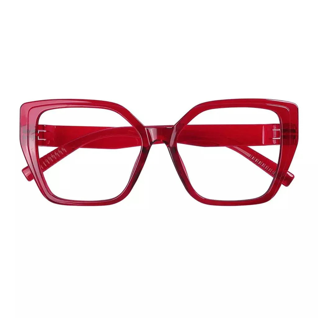 30% Blue Light Blocking Glasses Oversized Metalless Women R2314-B15