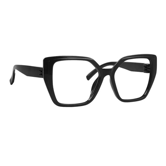 30% Blue Light Blocking Glasses Oversized Metalless Women R2314-B15