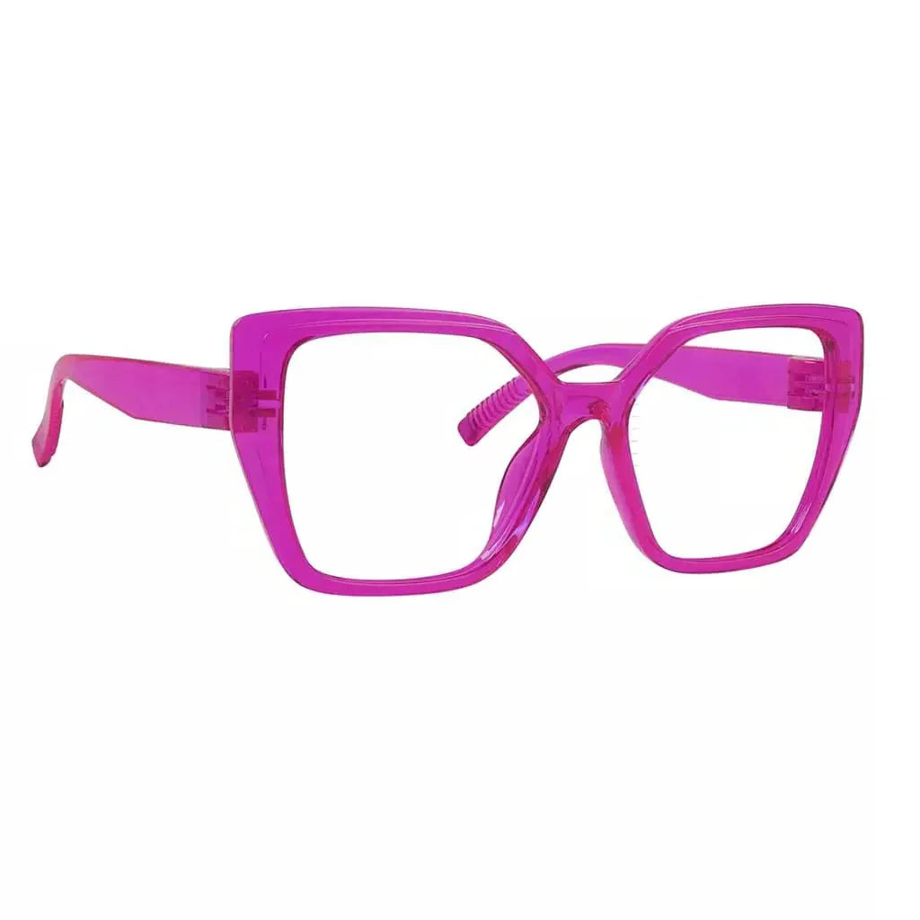 Eyeglasses Oversized Metalless Screwless Spec Women Zero Power