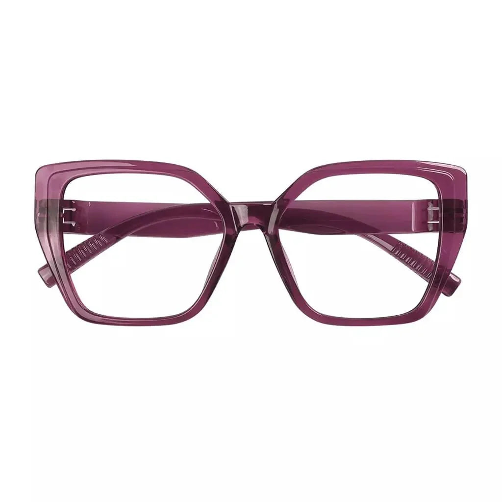 30% Blue Light Blocking Glasses Oversized Metalless Women R2314-B15