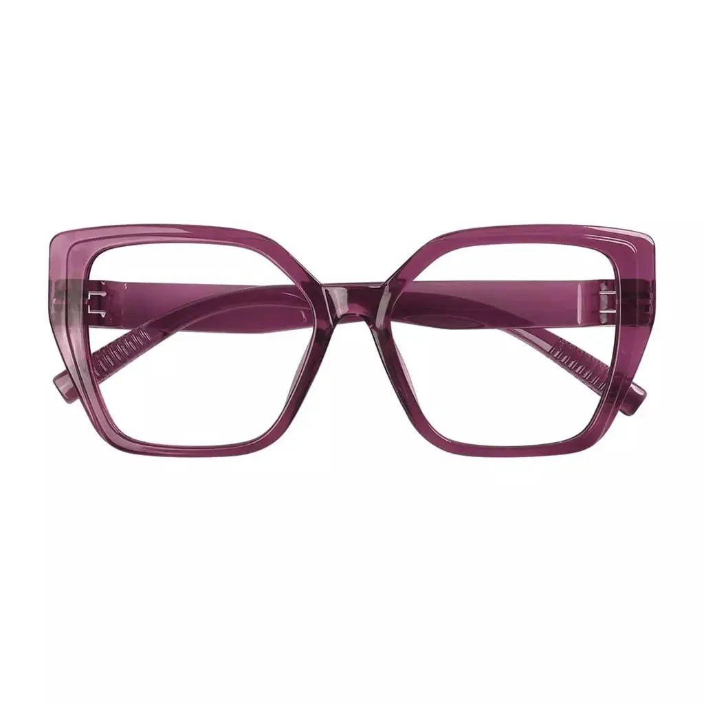 30% Blue Light Blocking Glasses Oversized Metalless Women R2314-B15