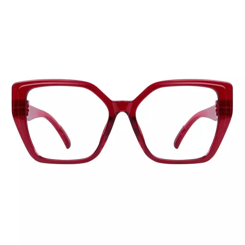 Eyeglasses Oversized Metalless Screwless Spec Women Zero Power