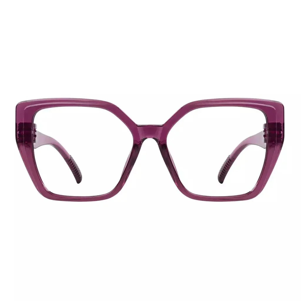Eyeglasses Oversized Metalless Screwless Spec Women Zero Power