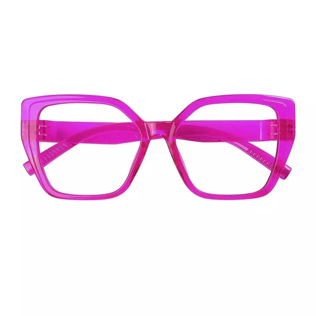 Eyeglasses Oversized Metalless Screwless Spec Women Zero Power