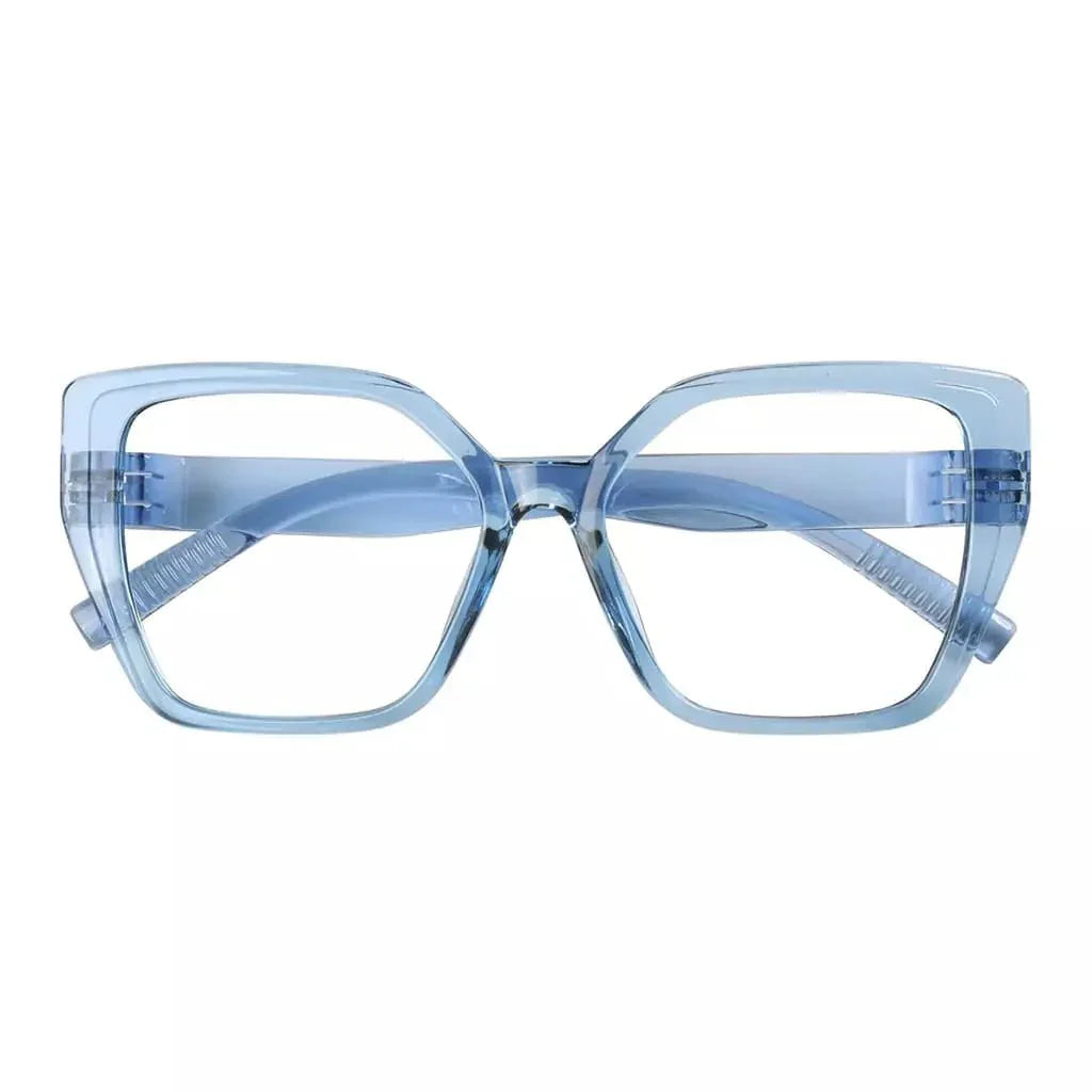 30% Blue Light Blocking Glasses Oversized Metalless Women R2314-B15