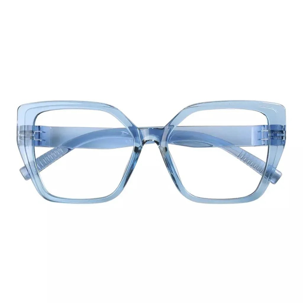 30% Blue Light Blocking Glasses Oversized Metalless Women R2314-B15