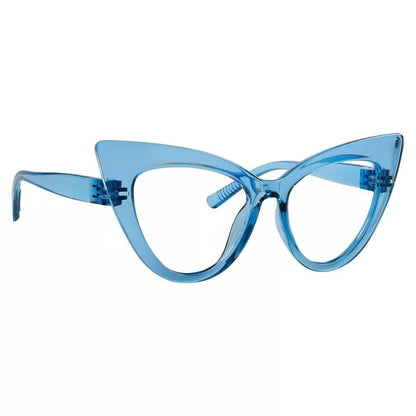 30% Blue Light Blocking Glasses Cat-eye Metalless Eyewear R2318-B15