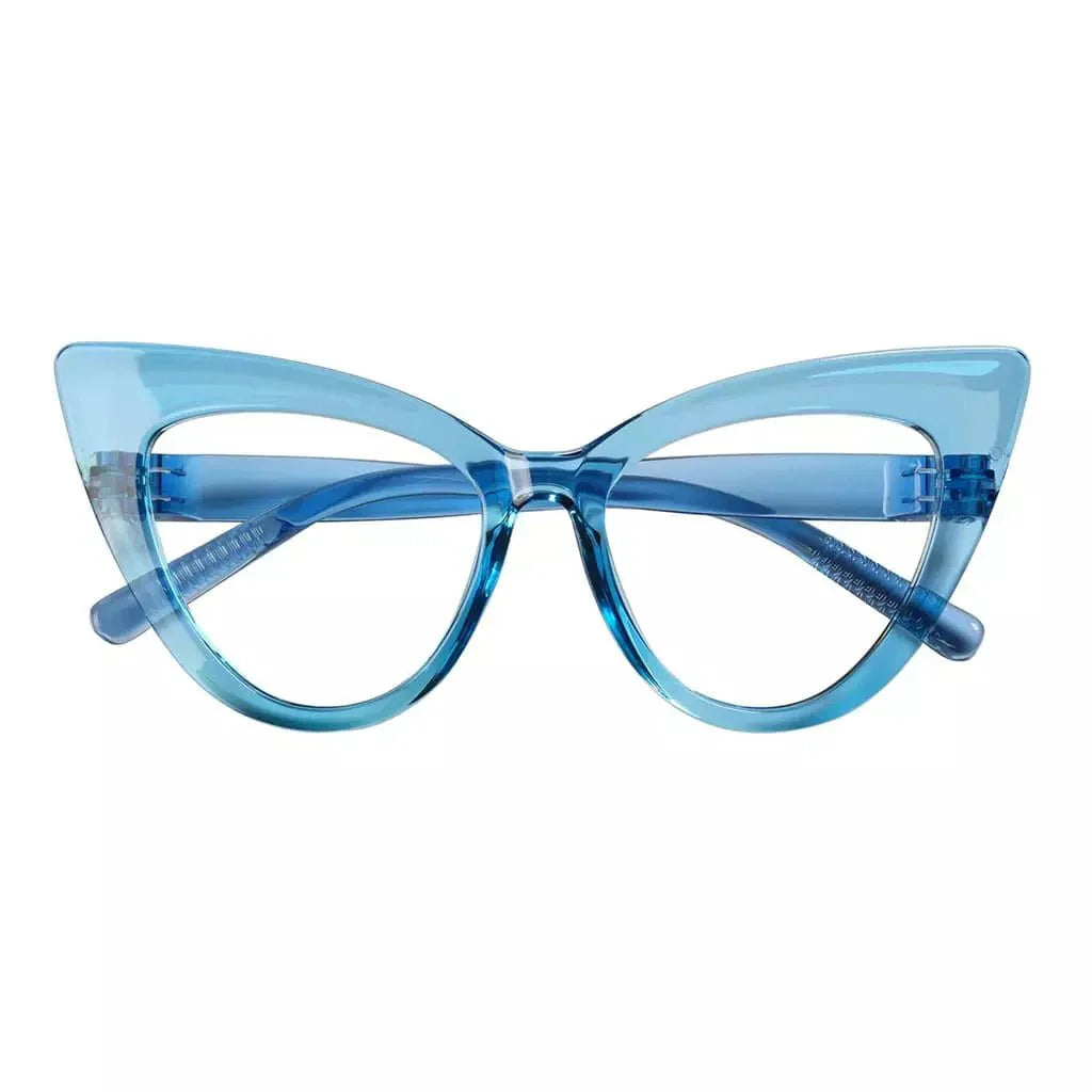 30% Blue Light Blocking Glasses Cat-eye Metalless Eyewear R2318-B15