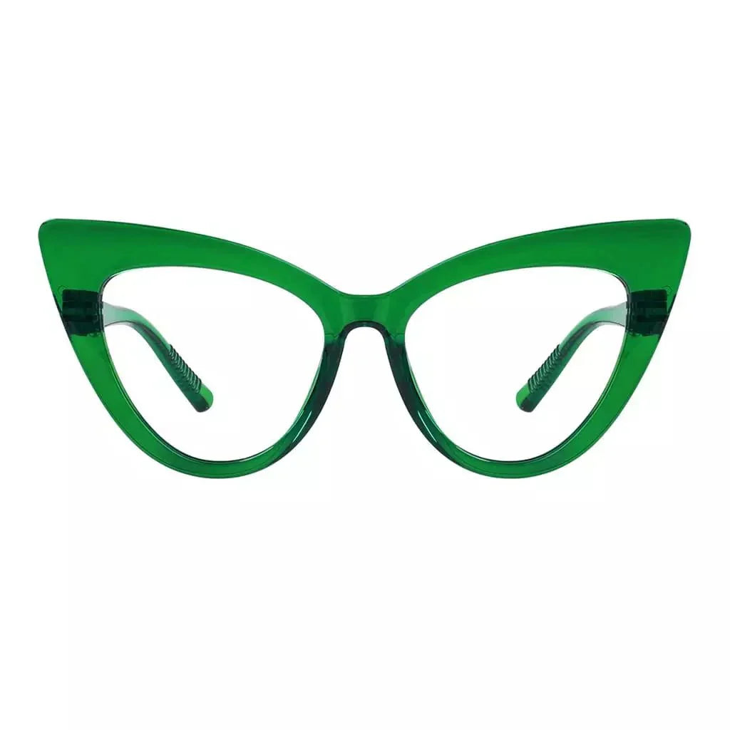 30% Blue Light Blocking Glasses Cat-eye Metalless Eyewear R2318-B15
