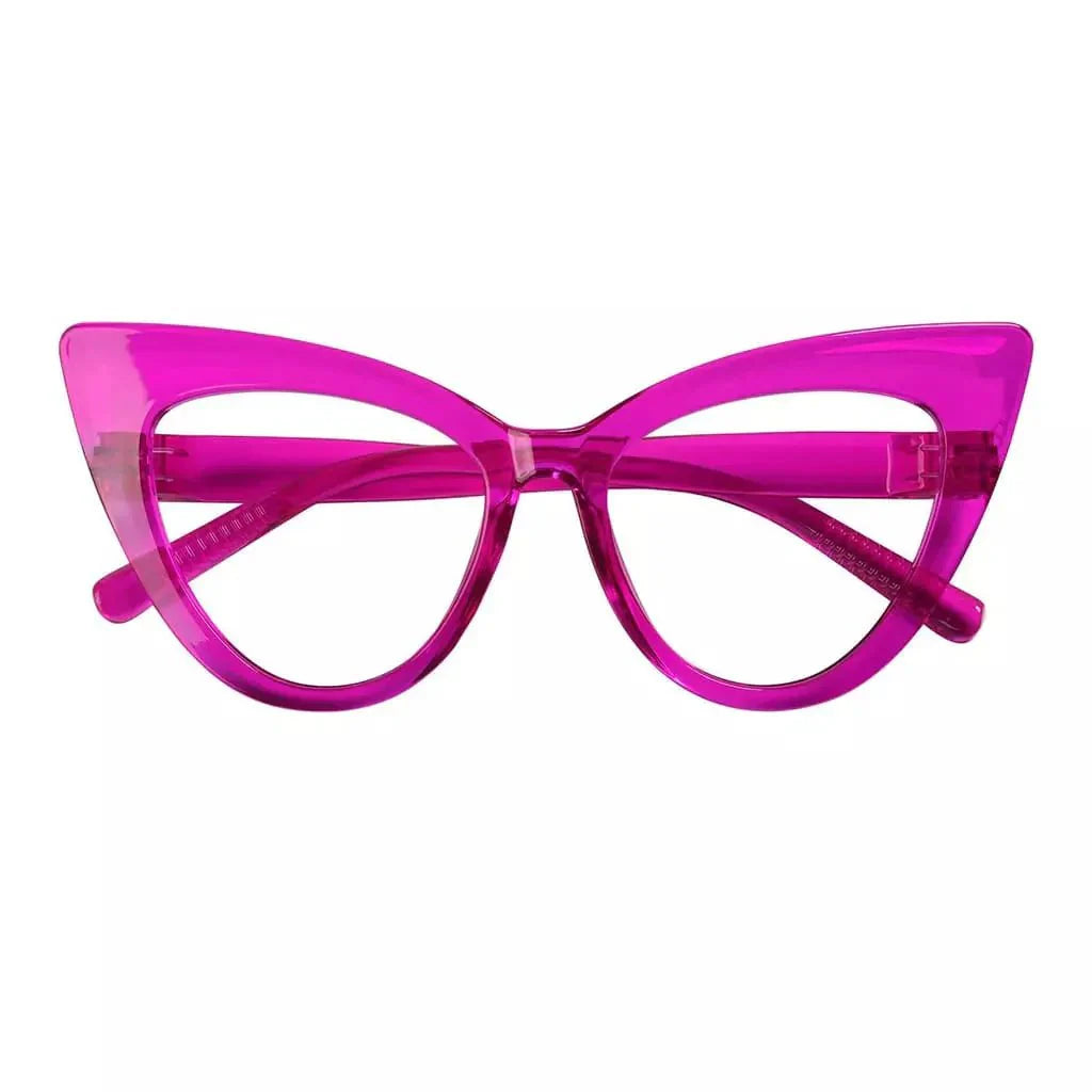 30% Blue Light Blocking Glasses Cat-eye Metalless Eyewear R2318-B15