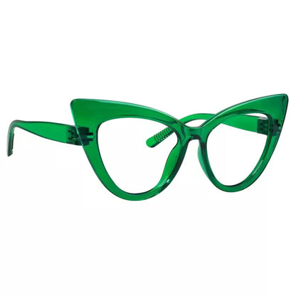 30% Blue Light Blocking Glasses Cat-eye Metalless Eyewear R2318-B15