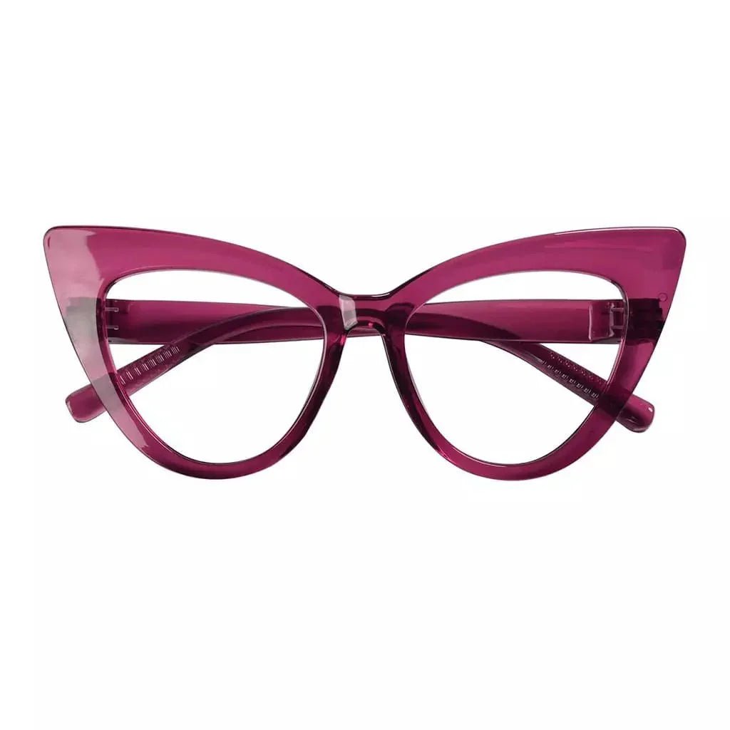 30% Blue Light Blocking Glasses Cat-eye Metalless Eyewear R2318-B15