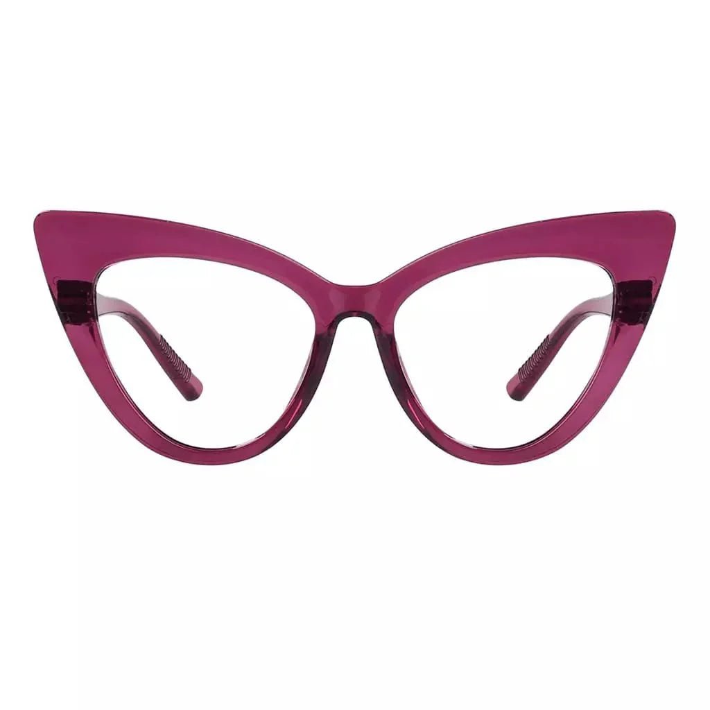 30% Blue Light Blocking Glasses Cat-eye Metalless Eyewear R2318-B15