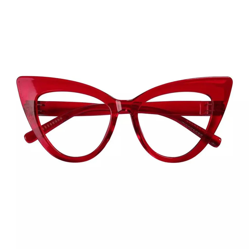 30% Blue Light Blocking Glasses Cat-eye Metalless Eyewear R2318-B15