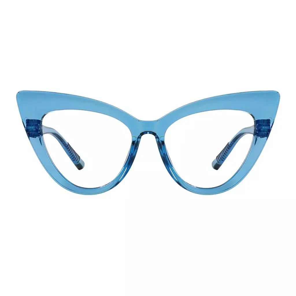 30% Blue Light Blocking Glasses Cat-eye Metalless Eyewear R2318-B15