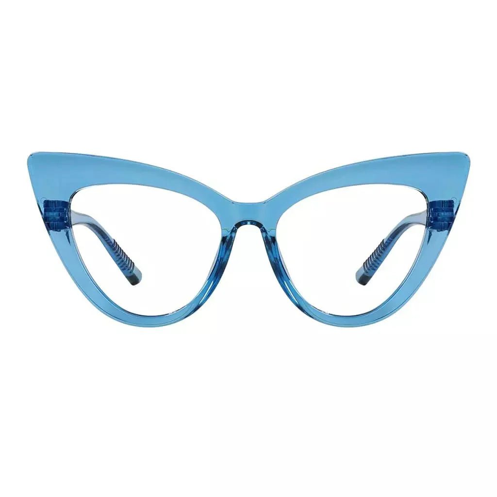 30% Blue Light Blocking Glasses Cat-eye Metalless Eyewear R2318-B15