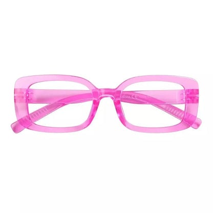 Eyeglasses Rectangle Metalless Screwless Spec Women Men Zero Power