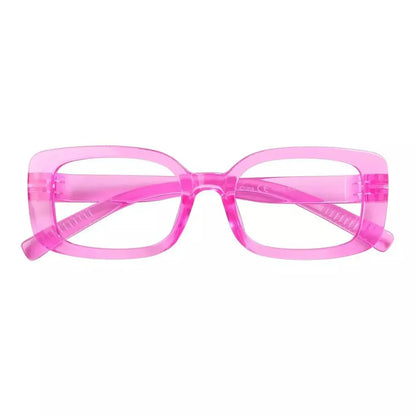 Eyeglasses Rectangle Metalless Screwless Spec Women Men Zero Power