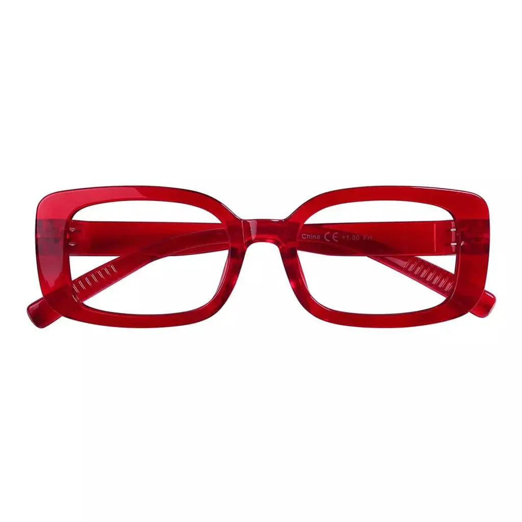 Eyeglasses Rectangle Metalless Screwless Spec Women Men Zero Power
