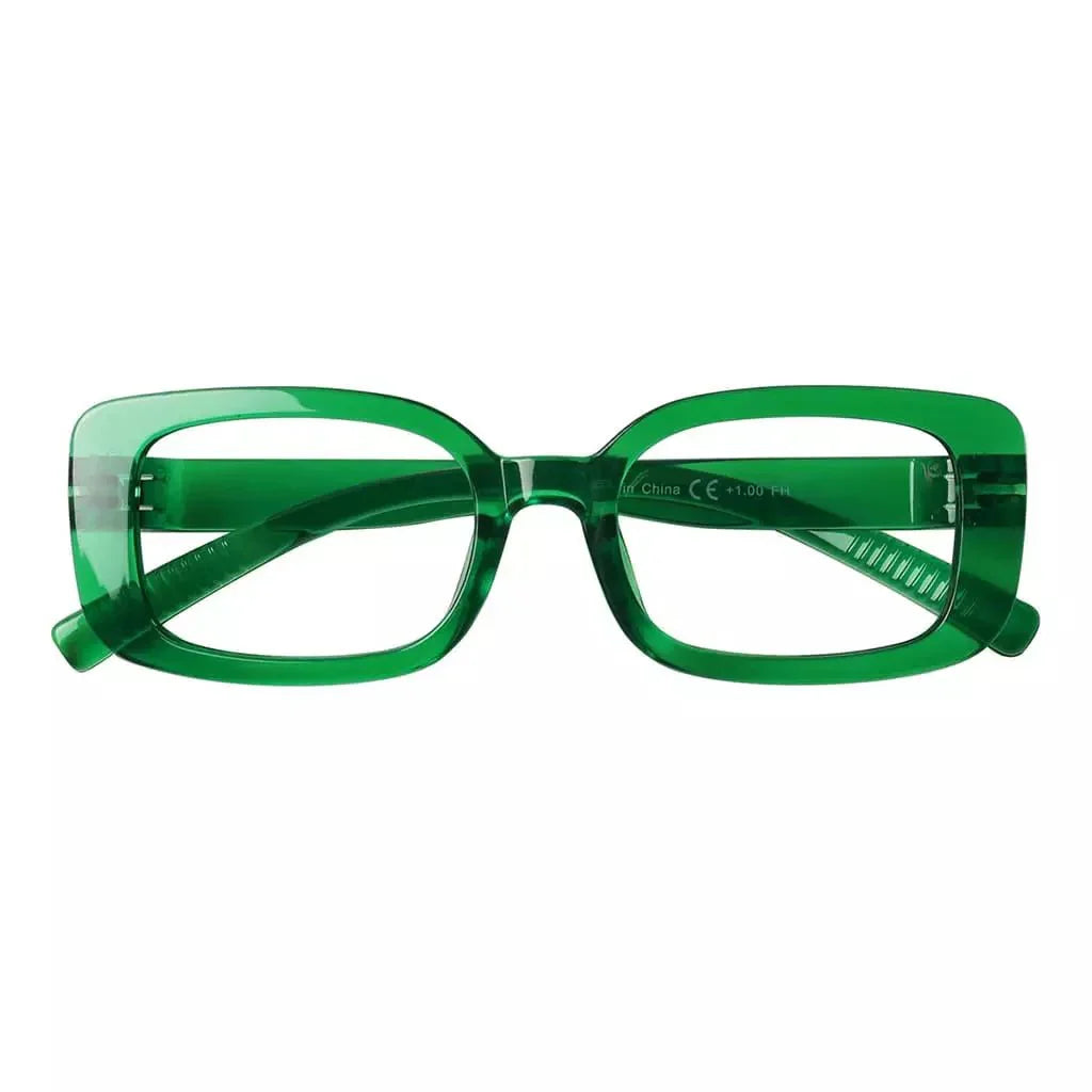 Eyeglasses Rectangle Metalless Screwless Spec Women Men Zero Power