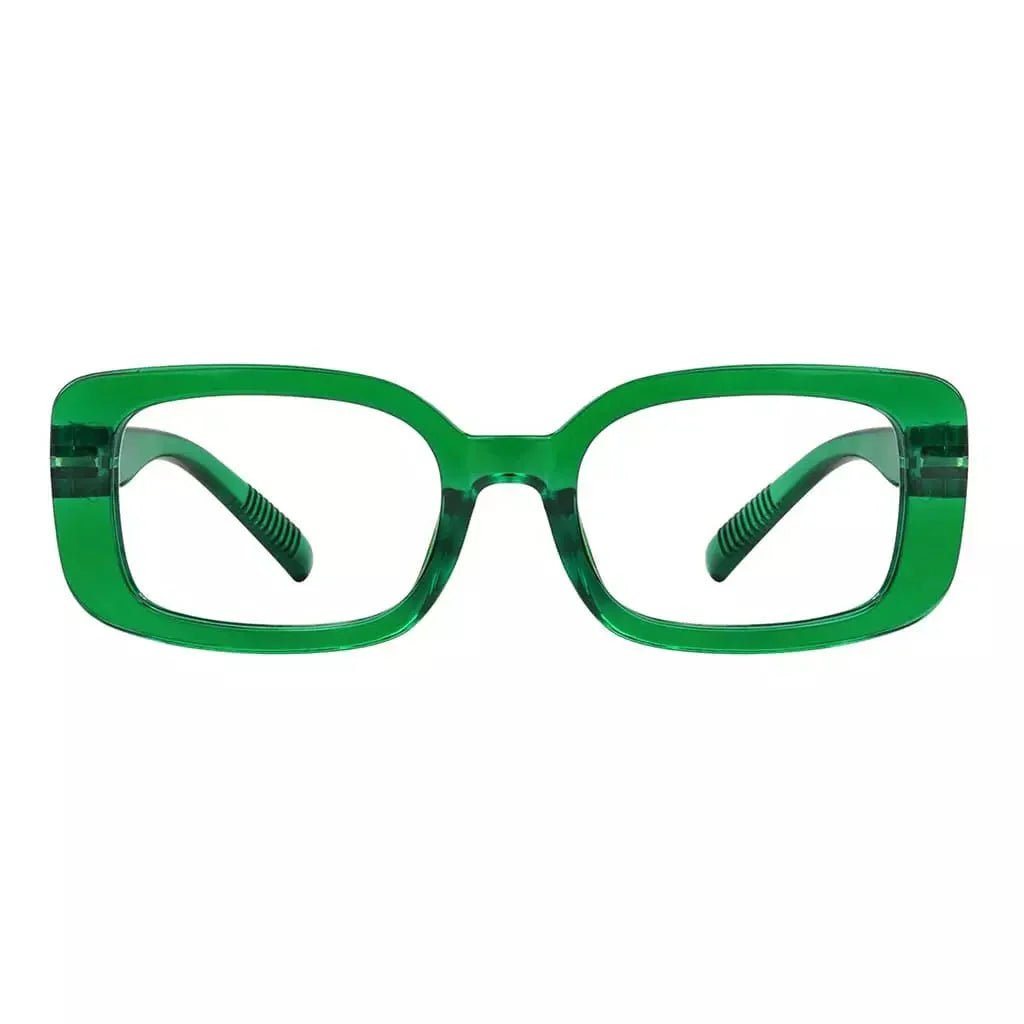 Eyeglasses Rectangle Metalless Screwless Spec Women Men Zero Power