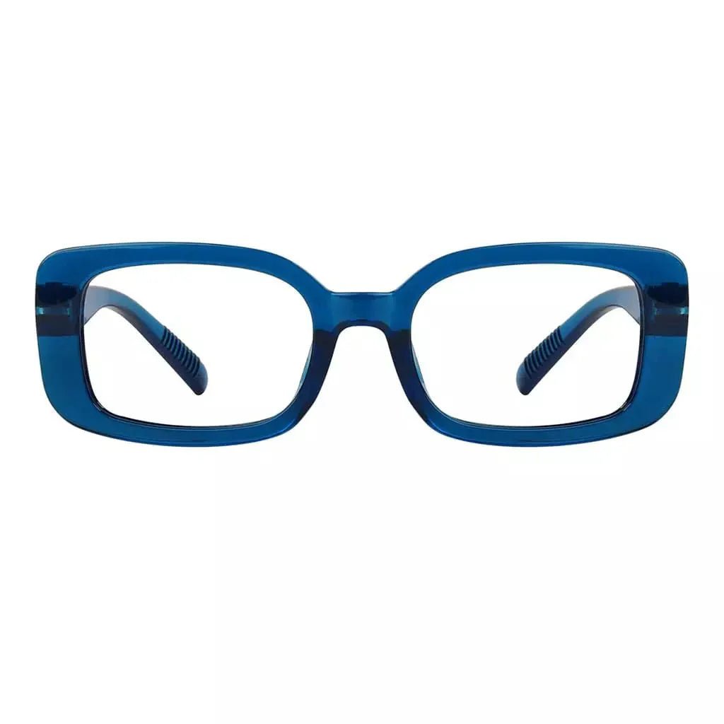 Eyeglasses Rectangle Metalless Screwless Spec Women Men Zero Power