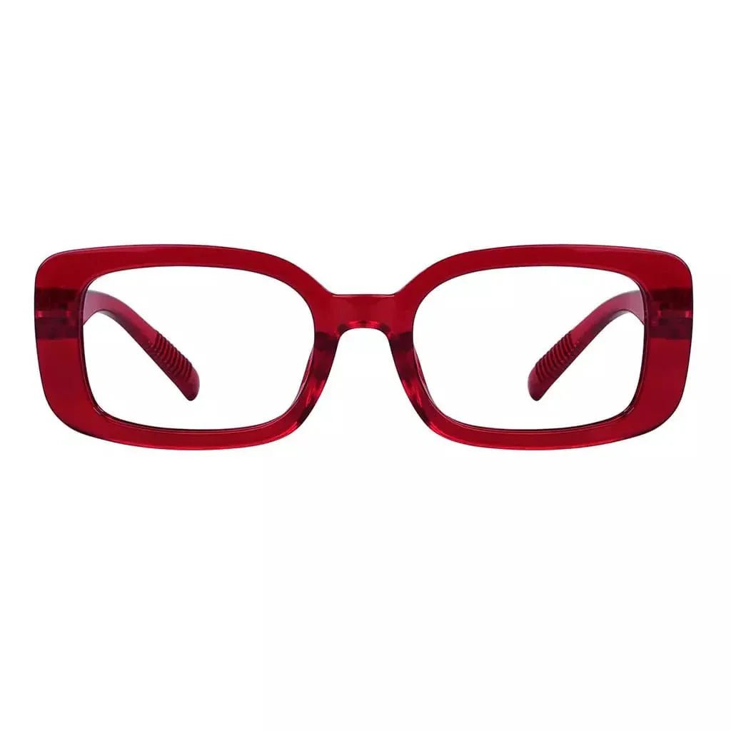 Eyeglasses Rectangle Metalless Screwless Spec Women Men Zero Power