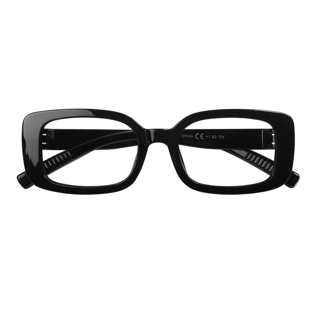 Eyeglasses Rectangle Metalless Screwless Spec Women Men Zero Power
