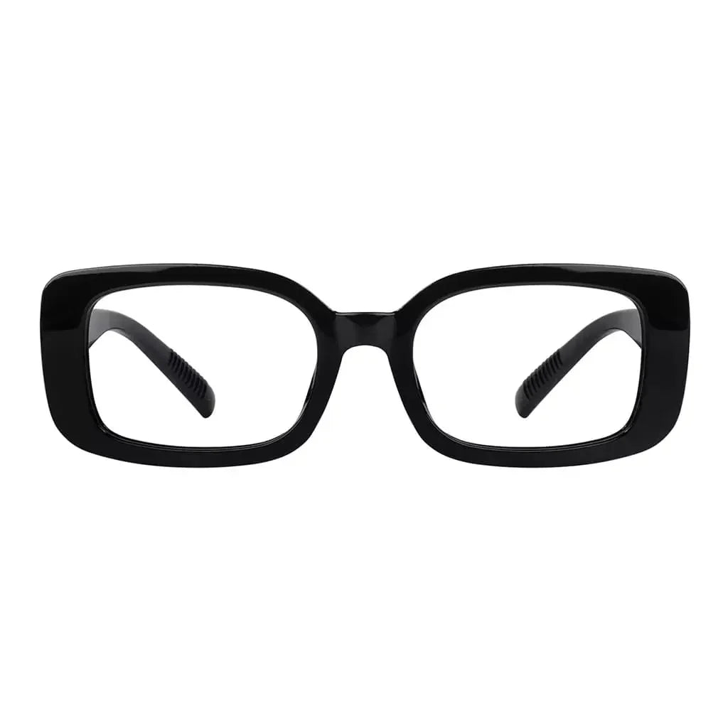 Eyeglasses Rectangle Metalless Screwless Spec Women Men Zero Power