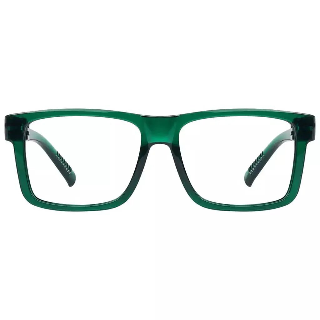 Eyeglasses Large Frame Metalless Screwless Spec Women Men Zero Power
