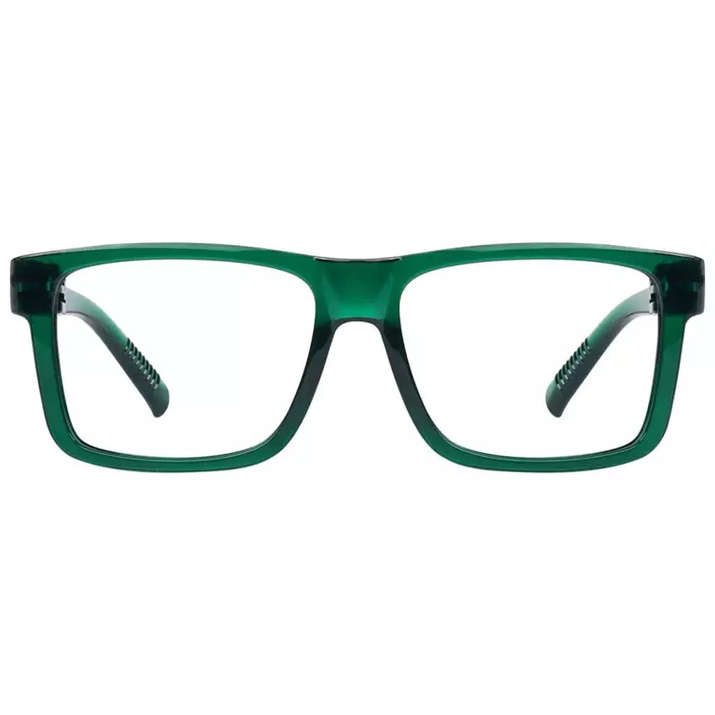 Eyeglasses Large Frame Metalless Screwless Spec Women Men Zero Power