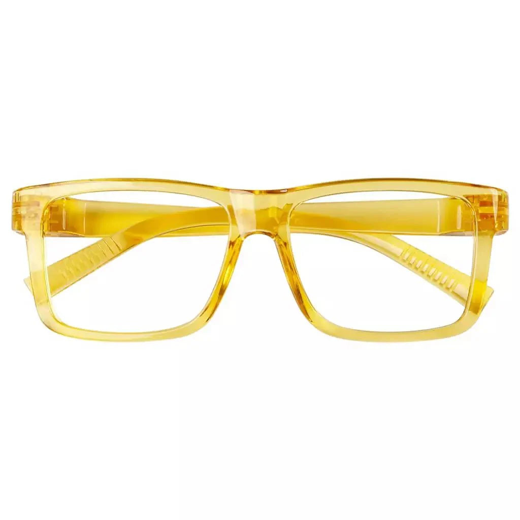 Eyeglasses Large Frame Metalless Screwless Spec Women Men Zero Power