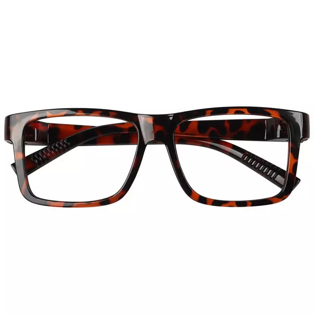 Eyeglasses Large Frame Metalless Screwless Spec Women Men Zero Power