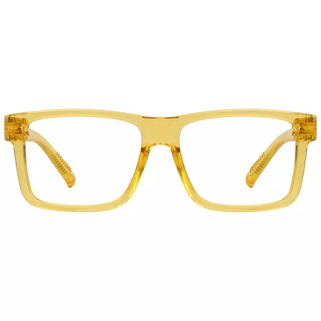 Eyeglasses Large Frame Metalless Screwless Spec Women Men Zero Power