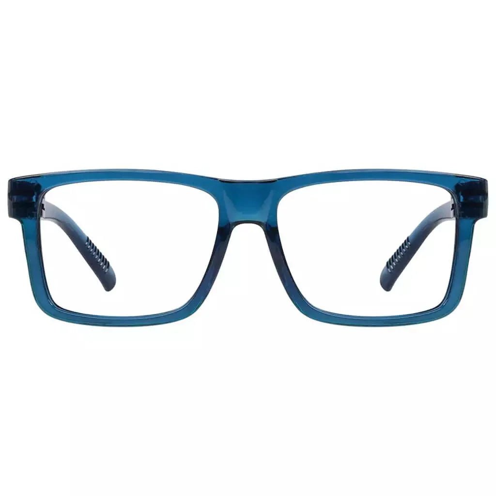 Eyeglasses Large Frame Metalless Screwless Spec Women Men Zero Power